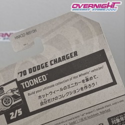 Hot Wheels 70 Dodge Charger Fast and Furious - tarjeta larga japonesa HNK32-N910H