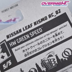 Hot Wheels Nissan Leaf Nismo RC02 - tarjeta larga japonesa HCM57-M910M