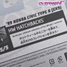 Hot Wheels 99 Honda Civic Type R EK9 - tarjeta larga japonesa HHF11-M910F