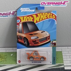 Hot Wheels 94 Toyota Supra Fast and Furious - tarjeta larga japonesa HNK45-N910M