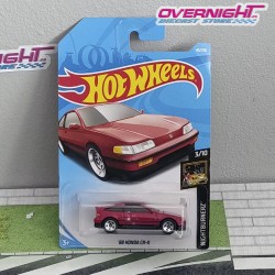 Hot Wheels 88 Honda CR-X rojo – tarjeta larga (esquina doblada)