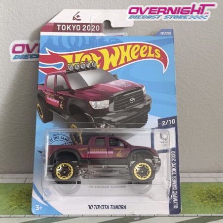 Hot Wheels 10 Toyota Tundra – Tokyo 2020 - tarjeta larga GHC92-D7C6