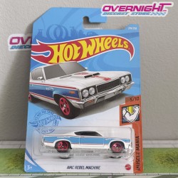 Hot Wheels AMC Rebel Machine - tarjeta larga GTB44-M7C5