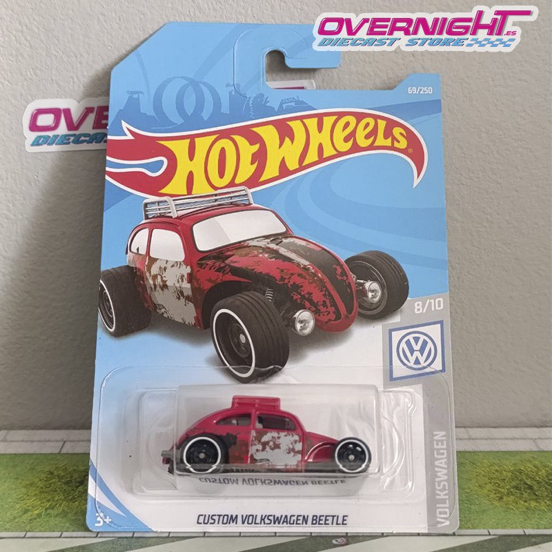 Hot Wheels Custom Volkswagen Beetle - tarjeta larga FYD61-D7C3
