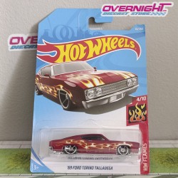Hot Wheels 69 Ford Torino Talladega - tarjeta larga FYC39-D7C3