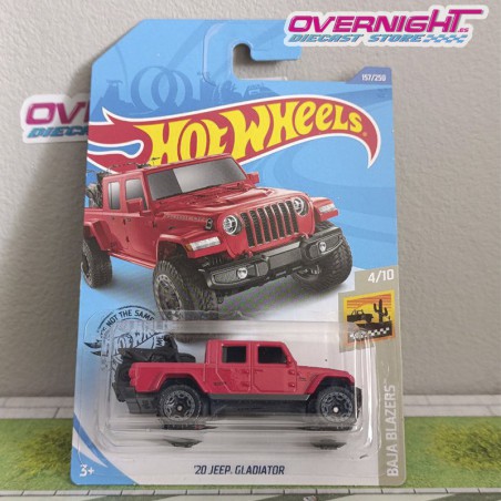 Hot Wheels 20 Jeep Gladiator - tarjeta larga GHB41-D7C5