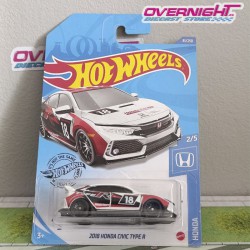 Hot Wheels 2018 Honda Civic Type R - tarjeta larga GHF50-D7C6