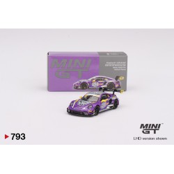 Mini GT Porsche 911 (992) Gt3 R n27 Hubauto Racing 70th Macau GP lila 1/64 MGT00793-L