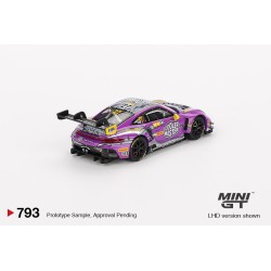 Mini GT Porsche 911 (992) Gt3 R n27 Hubauto Racing 70th Macau GP lila 1/64 MGT00793-L
