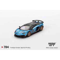 Mini GT Lamborghini Aventador SVJ 64 azul 2023 – 1/64 MGT00784-L