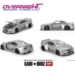 Kaido House Nissan Skyline Gt-R (R34) Kaido Works Shinjuku V1 – 1/64 Mini GT KHMG143