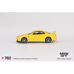 Mini GT Nissan Skyline Gt-R (R34) V-Spec Lightning Yellow 1/64 MGT00762-R
