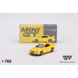 Mini GT Nissan Skyline Gt-R (R34) V-Spec Lightning Yellow 1/64 MGT00762-R