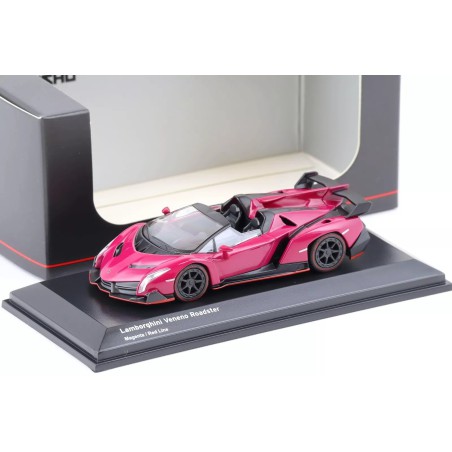 Kyosho Lamborghini Veneno Roadster color Magenta – Escala 1/64 7040A3