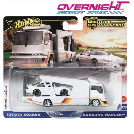 Hot Wheels Team Transport Toyota Soarer y Japan Double Decker Hauler JBM32