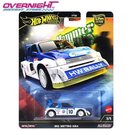 Hot Wheels Premium MG Metro 6R4 – Hammer Drop HRW09 - Escala 1/64