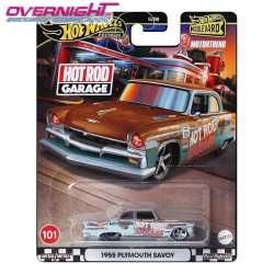 Hot Wheels Premium 1955 Plymouth Savoy – Motortrend – Hot Rod Garage – Boulevard HRT58 - Escala 1/64