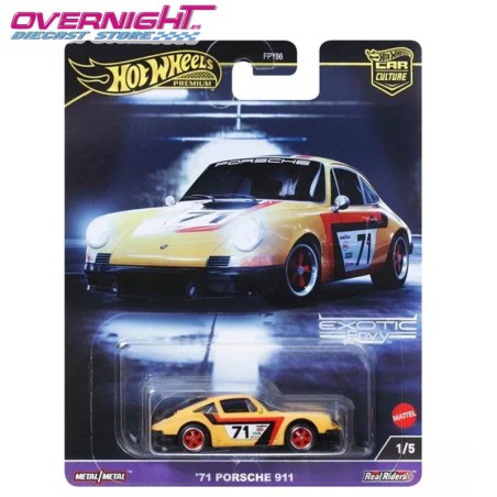 Hot Wheels Premium 71 Porsche 911 – Exotic Envy HKC80 - Escala 1/64