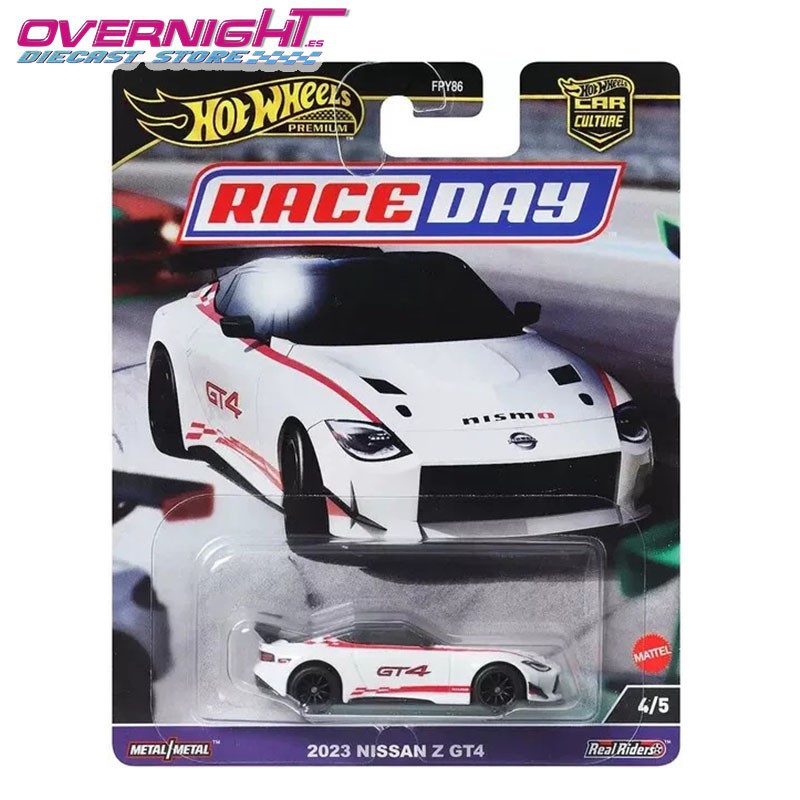 Hot Wheels Premium 2023 Nissan Z GT4 – Race Day HRV73 - Escala 1/64