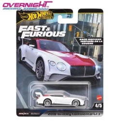 Hot Wheels Premium 2018 Bentley Continental GT3 – Fast & Furious HVR63 - Escala 1/64