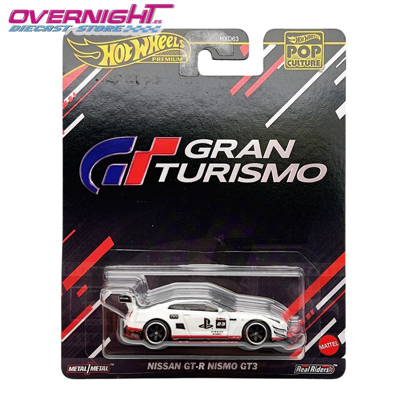 Hot Wheels Premium Nissan GT-R Nismo GT3 – Gran Turismo – Pop Culture HVJ34 - Escala 1/64