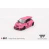 Mini GT Fiat 595 Abarth Lb-Works Abas Works rosa 2024– Mini GT MGT00851-L escala 1/64