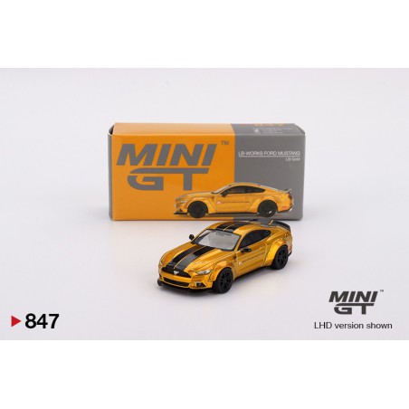 Mini GT Ford Mustang Lb-Works Gold 2017 – Mini GT MGT00847-L escala 1/64
