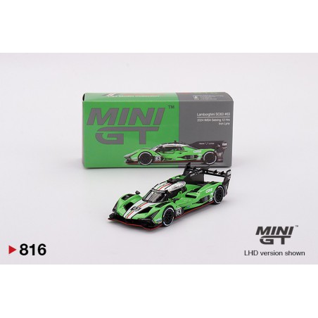 Mini GT Lamborghini SC63 n63 Iron Lynx Sebring 12 hrs 2024 – Mini GT00816-L – escala 1/64