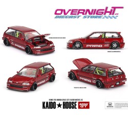 Mini GT Kaido House Honda Civic (Ef) v2 rojo MGTKHMG156  - Escala 1/64