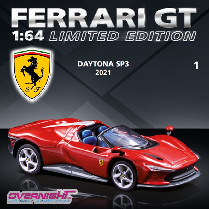 2021 Ferrari Daytona Sp3 rojo – Colección Ferrari 1/64 numero 1