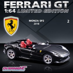 2018 Ferrari Monza Sp2 negro – Colección Ferrari 1/64 numero 2