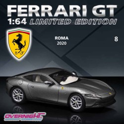 2020 Ferrari Roma gris – Colección Ferrari 1/64 numero 8