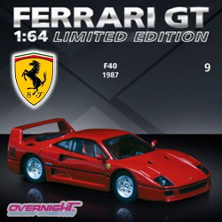 1987 Ferrari F40 rojo – Colección Ferrari 1/64 numero 9