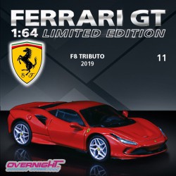 2019 Ferrari F8 Tributo rojo – Colección Ferrari 1/64 numero 11