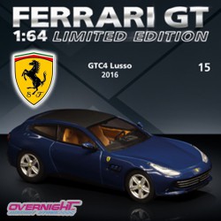 2016 Ferrari Gtc4 Lusso azul – Colección Ferrari 1/64 numero 15