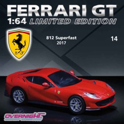 2017 Ferrari 812 Superfast rojo – Colección Ferrari 1/64 numero 14