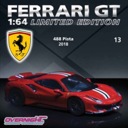 2018 Ferrari 488 Pista rojo – Colección Ferrari 1/64 numero 13