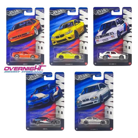 Hot Wheels BMW M Series pack 5 coches – Silver Series 2025 GRT01-979N