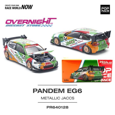 Pop Race Pandem Civic Eg6 V1.5 JACCS – Escala 1/64 PR640128