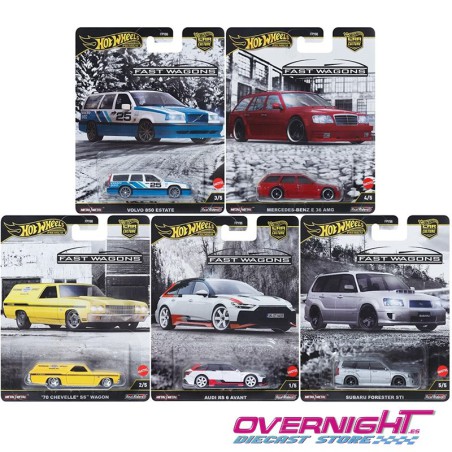 Hot Wheels Premium Fast Wagons - Car Culture – Pack de 5 coches FPY86-976J