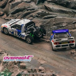 Tarmac Works Ford RS200 Lombard Rac Rally n2 Stig Blomqvist - Escala 1/64 Azul y blanco TC-T64P-001-86RAC02