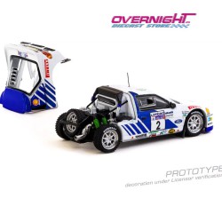 Tarmac Works Ford RS200 Lombard Rac Rally n2 Stig Blomqvist - Escala 1/64 Azul y blanco TC-T64P-001-86RAC02