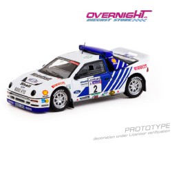 Tarmac Works Ford RS200 Lombard Rac Rally n2 Stig Blomqvist - Escala 1/64 Azul y blanco TC-T64P-001-86RAC02