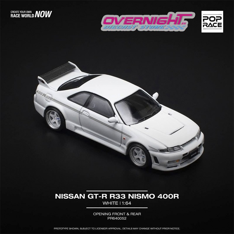 Pop Race Nissan Skyline GT-R Nismo 400R blanco – escala 1/64 PR640052