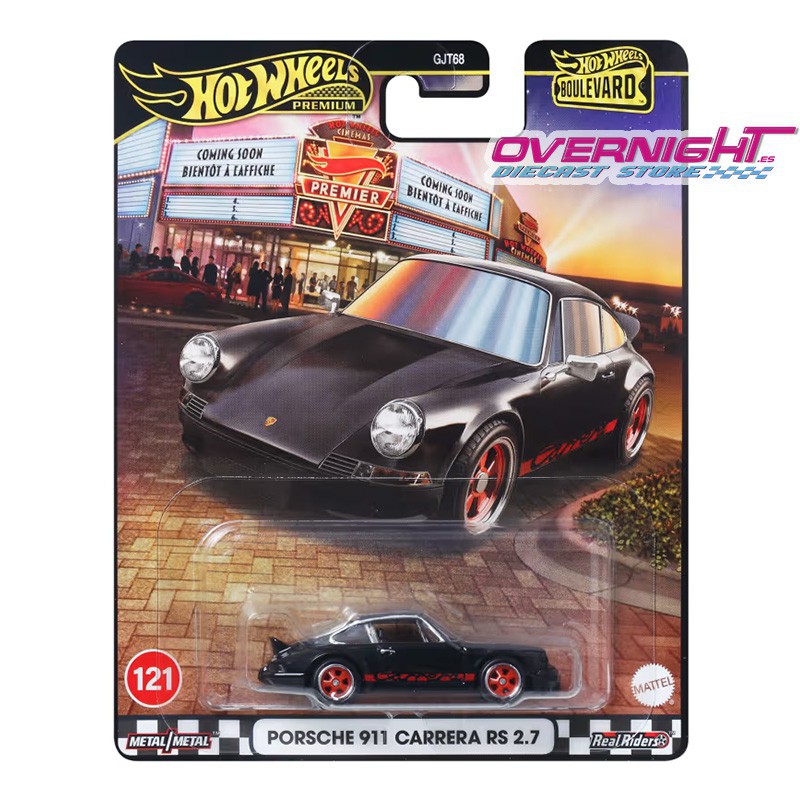 Hot Wheels Premium Porsche Carrera 2.7RS negro - Boulevard Series JBL19