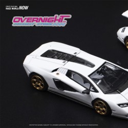 Pop Race Lamborghini Countach Lpi 800-4 Bianco Siderale - Escala 1/64 PR640117