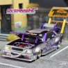 Pop Race Nissan Skyline C210 Kaido Racer (Bosozoku Style) lila cromado y plata – Escala 1/64 PR640107