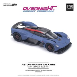 Pop Race Aston Martin Valkyrie - Satin Marina Blue – Escala 1/64 PR640096