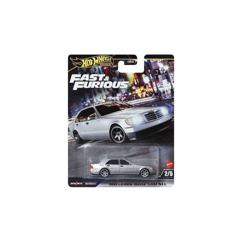 Hot Wheels Premium 1992 Mercedes-Benz 500sel plata - Escala 1/64 - HRT94 Hot Wheels Premium 1992 Mercedes-Benz 500sel plata - Escala 1/64 - HRT94
