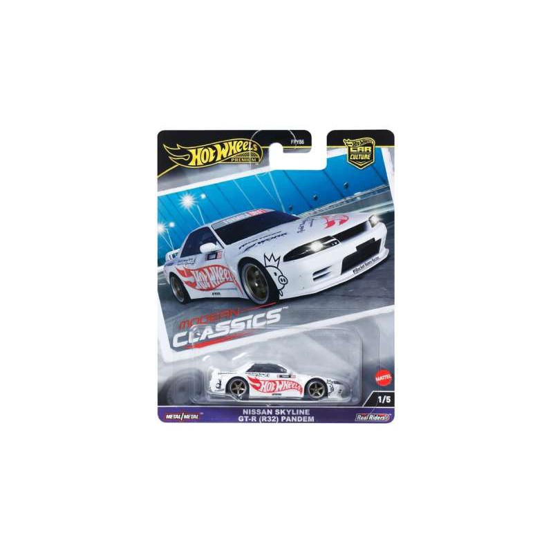 Hot Wheels Premium Nissan Skyline Gt-R R32 Pandem blanco - Escala 1/64 - HRV68 Hot Wheels Premium Nissan Skyline Gt-R R32 Pandem blanco - Escala 1/64 - HRV68